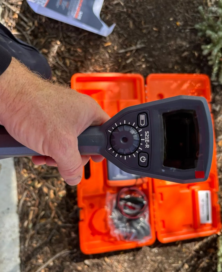 David on-site with wire tracker