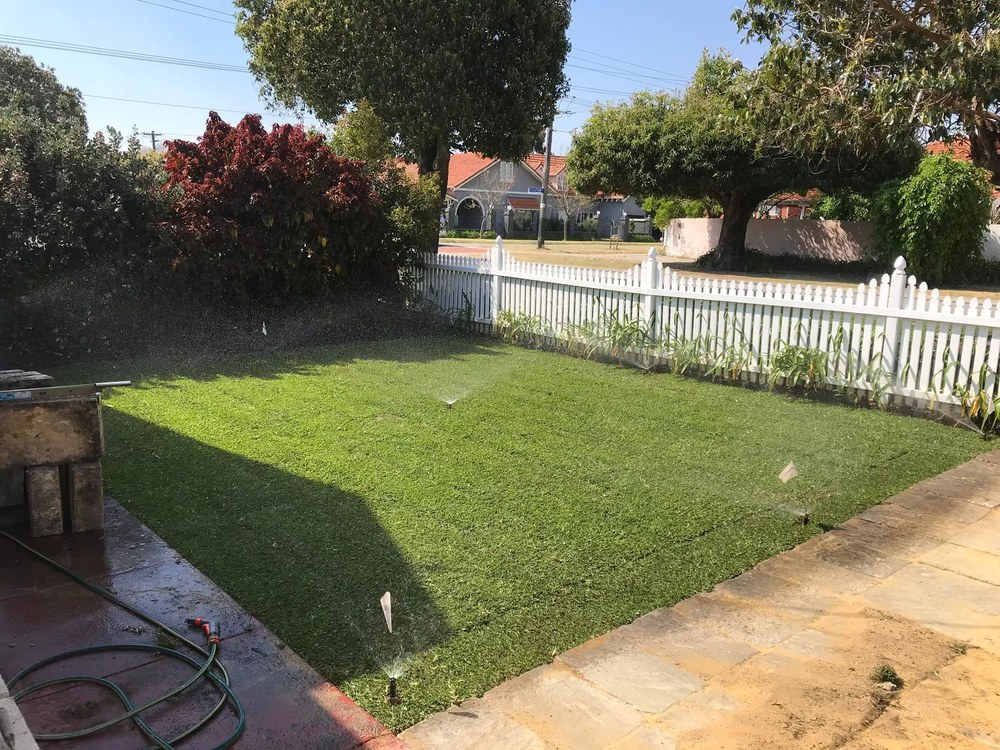 Working sprinkler system